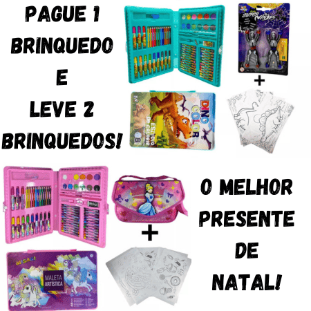 PAGUE 1 E LEVE 2 BRINQUEDOS!